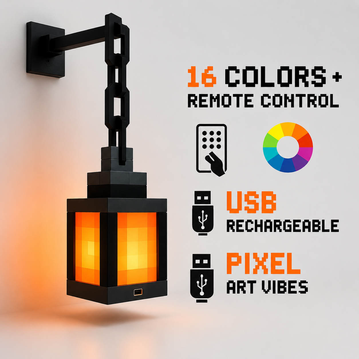 Pixel Lantern Glow