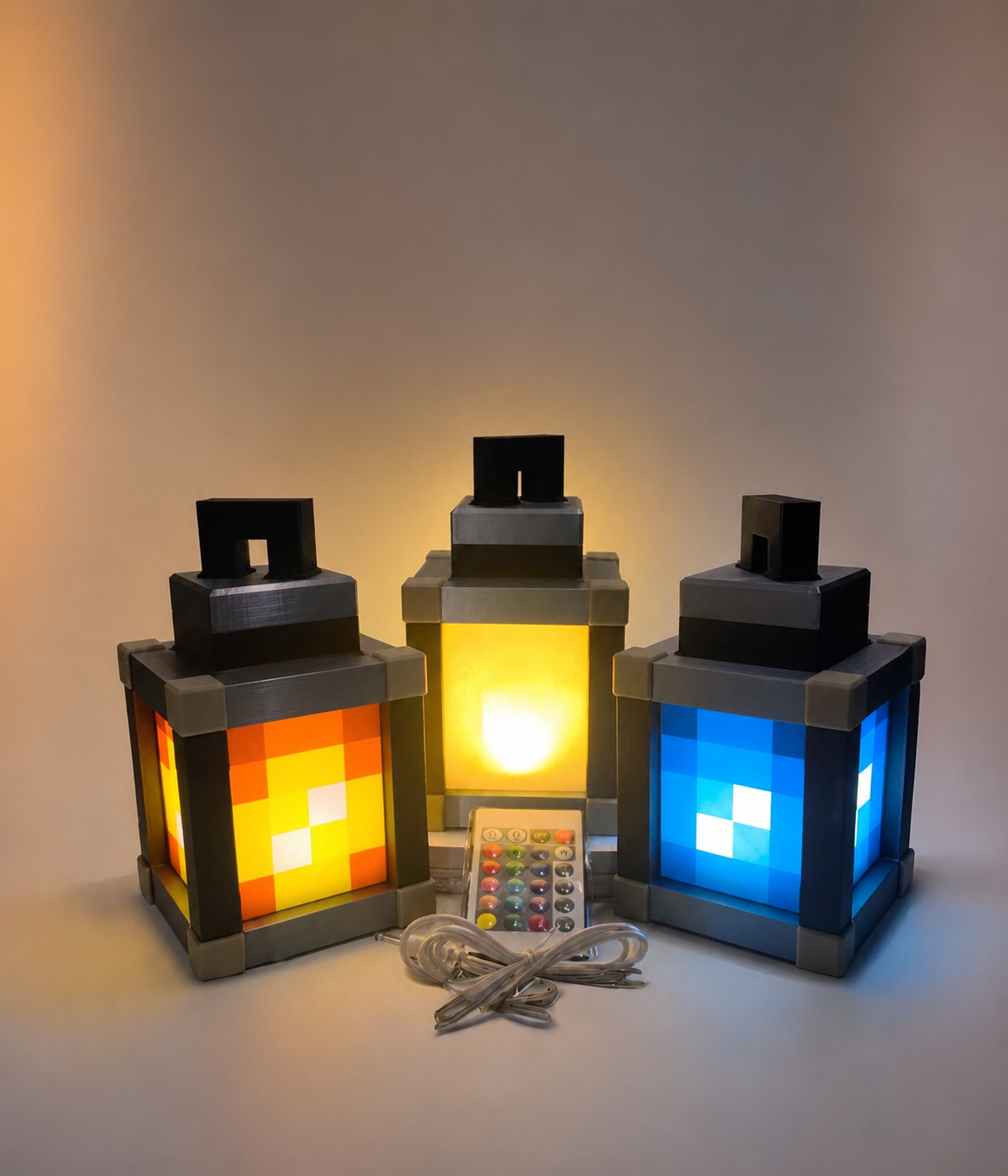 Pixel Lantern Glow
